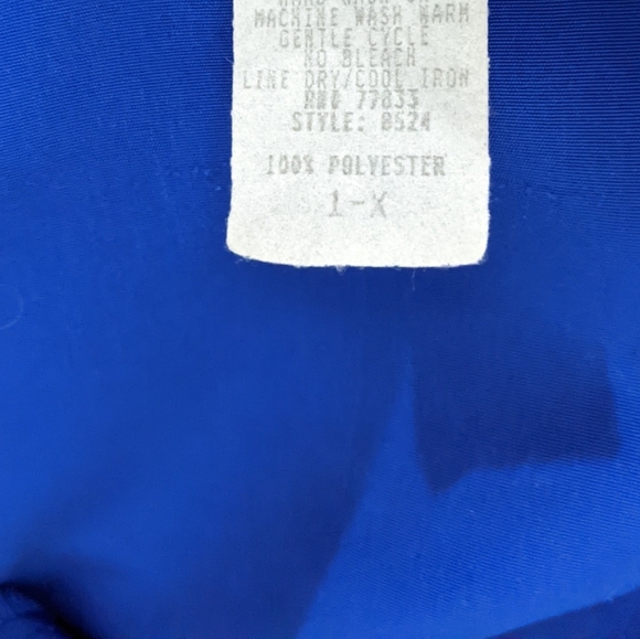 Ariel Vintage Blue Flowy Blouse Size 1X - Picture 7 of 9